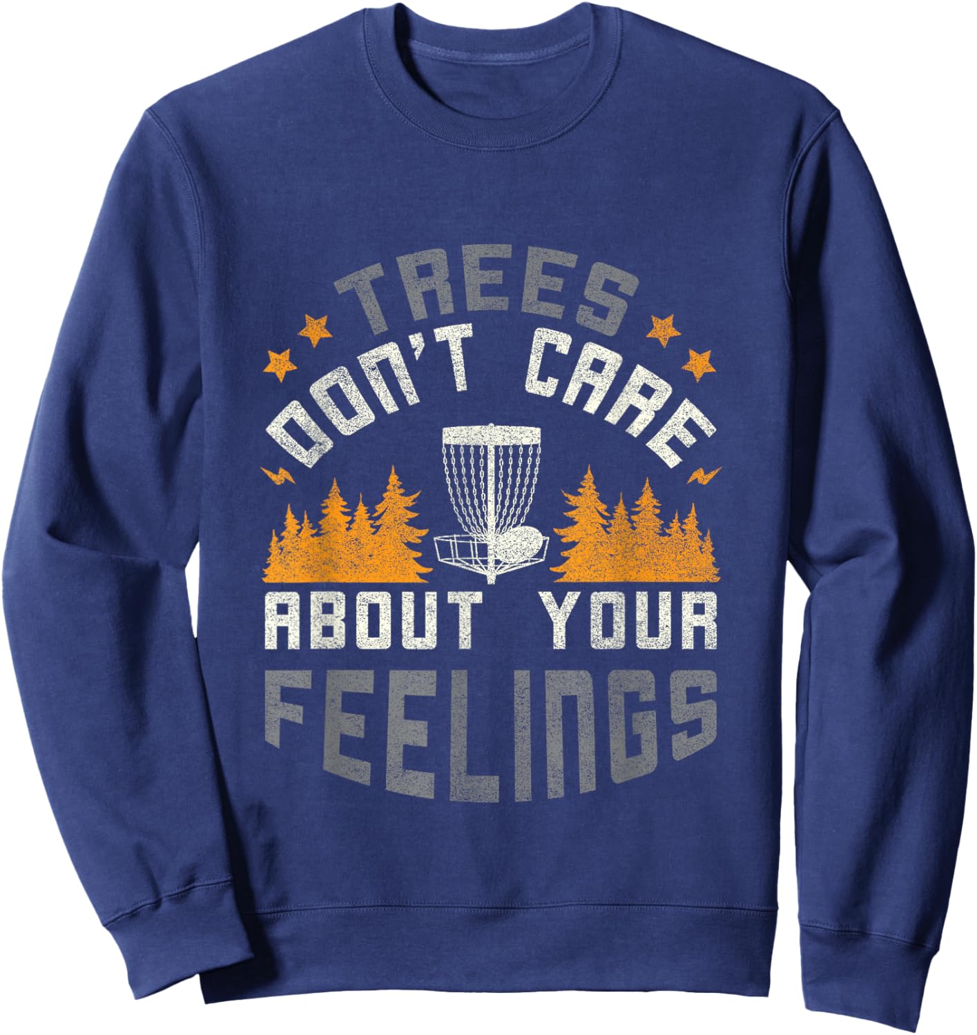 Funny Disc Golf Shirt Men Women Vintage Disc Golfing Sweatshirt - Sweatshirt | Navy