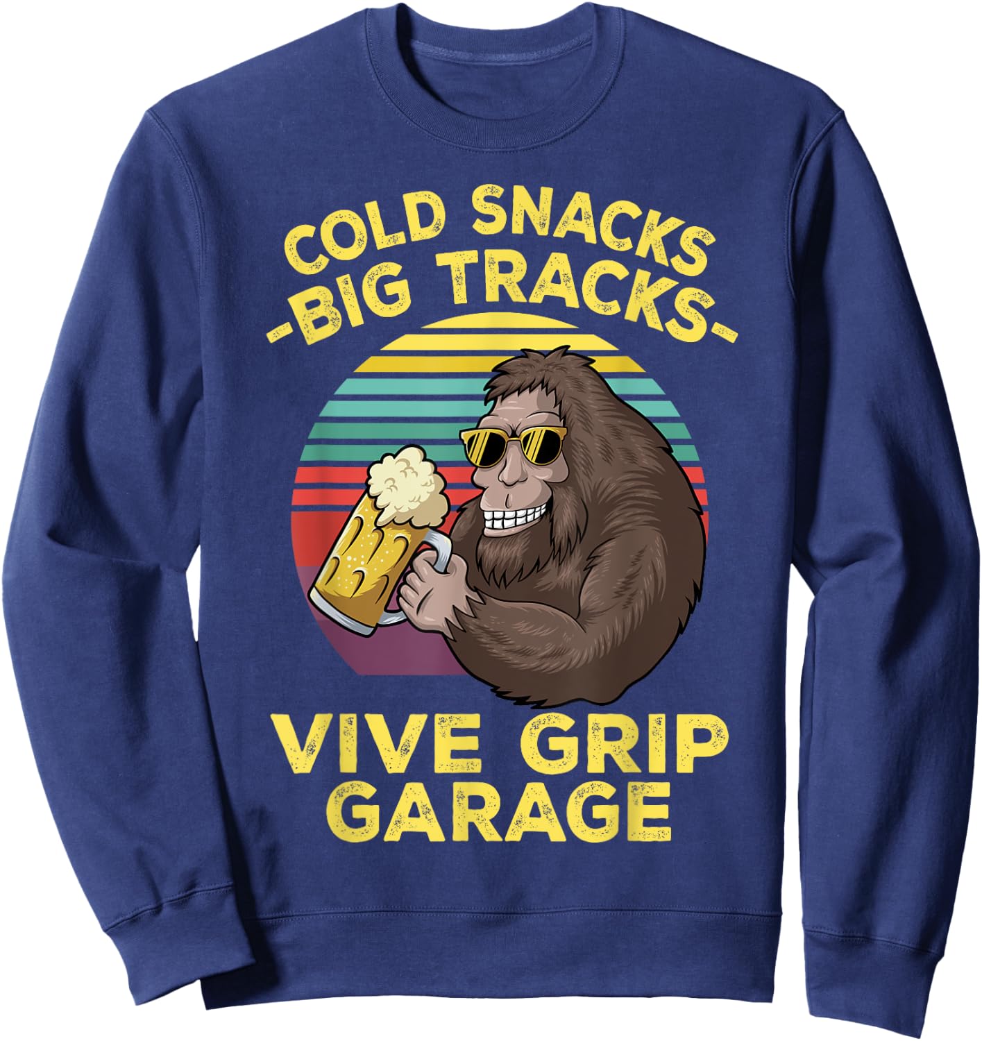 Cold Snacks -Big Tracks- Vice Grip Garage Classic Costume Sweatshirt - Sweatshirt | Navy