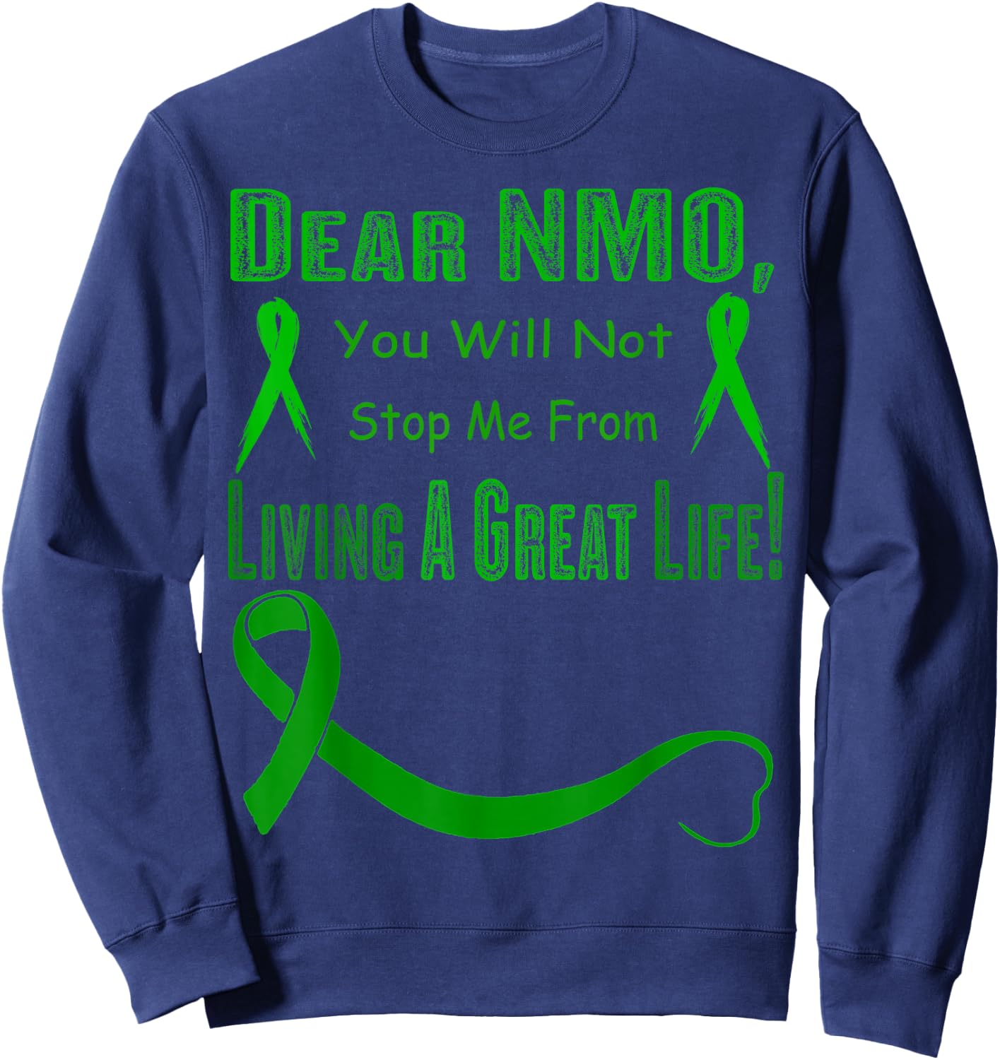 neuromyelitis optica Awareness Sweatshirt - Sweatshirt | Navy