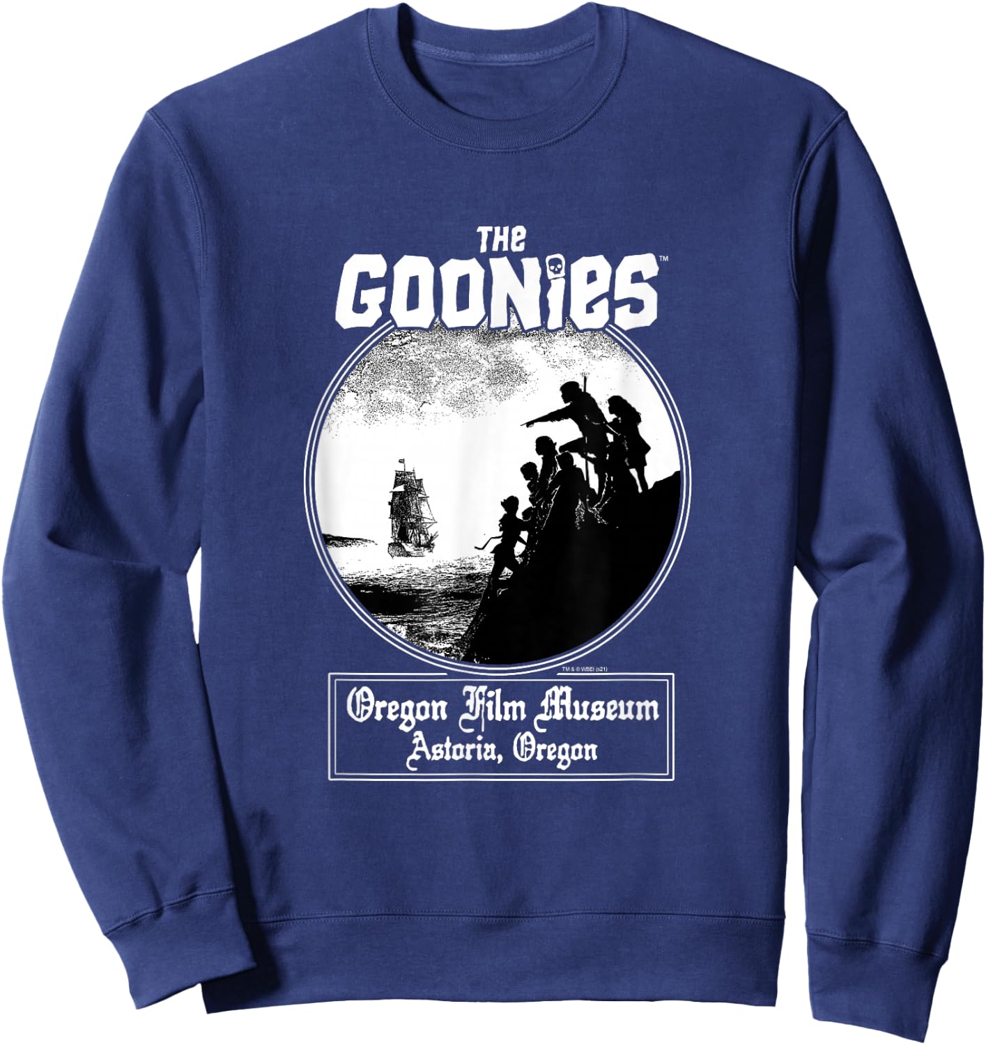 The Goonies Oregon Film Museum Astoria, Oregon Movie Sweatshirt - Sweatshirt | Navy