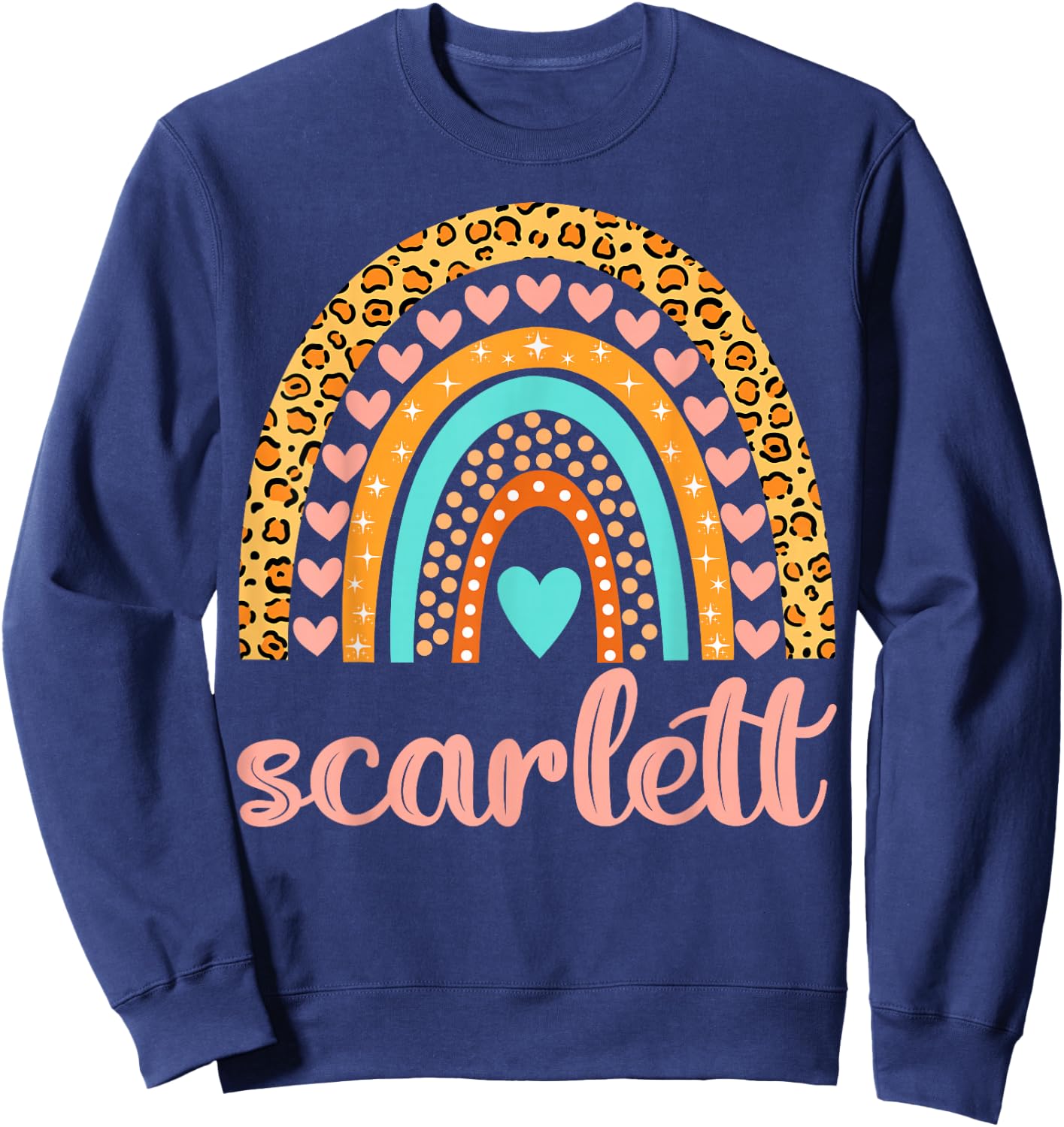 Scarlett Scarlett Name Birthday Shirt Gift Sweatshirt - Sweatshirt | Navy