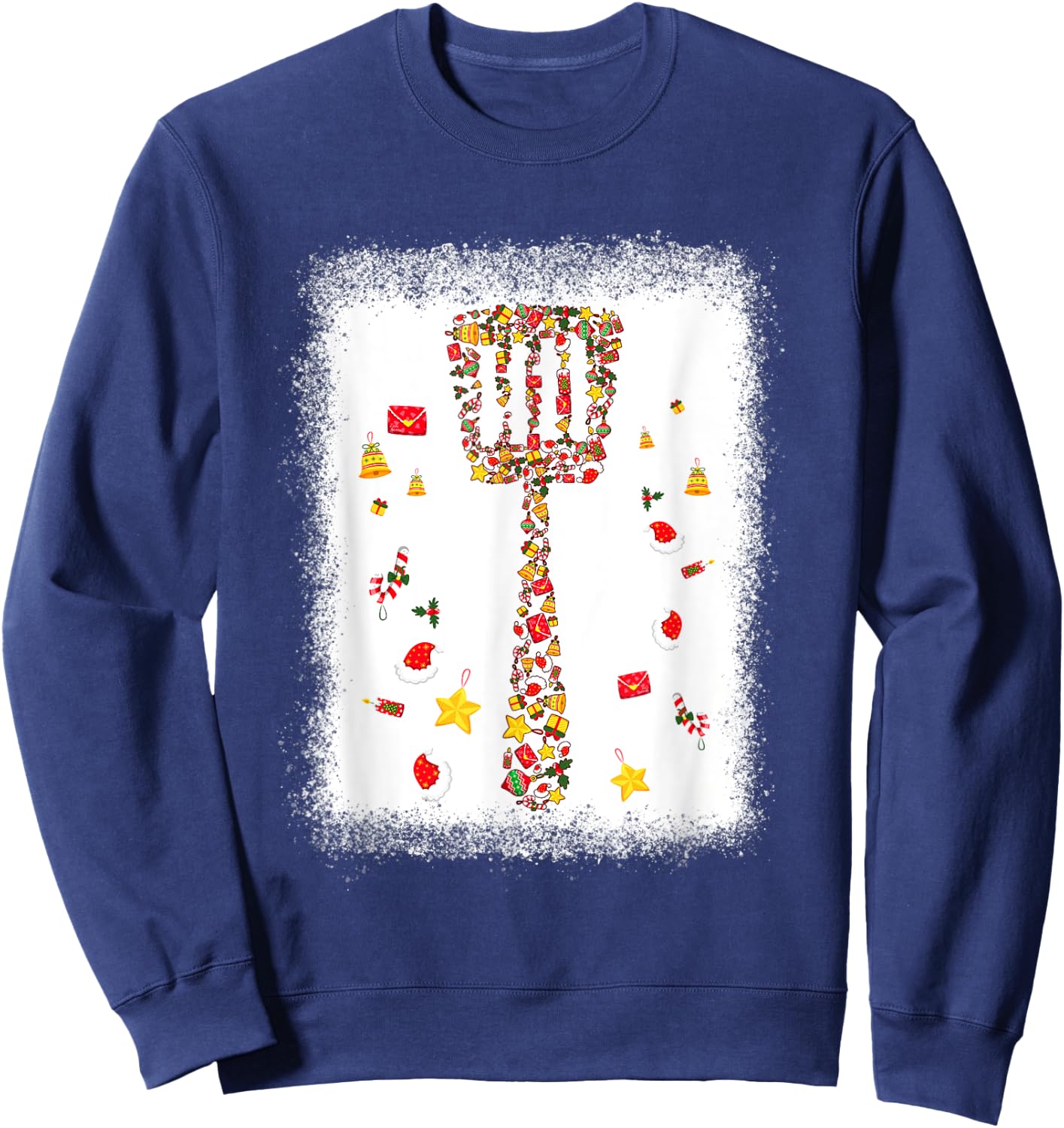 YXen Wooden Spatula Christmas Pajama Merry Xmas Cooking Mom Sweatshirt - Sweatshirt | Navy