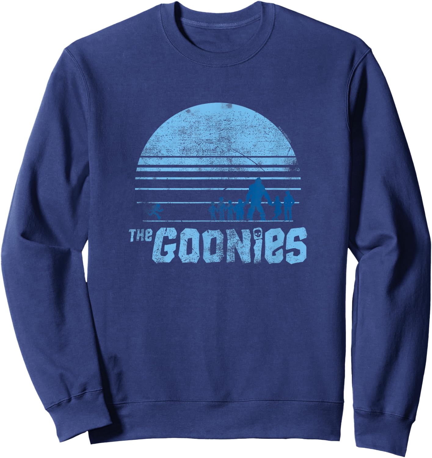 The Goonies Blue Silhouette Sweatshirt - Sweatshirt | Navy