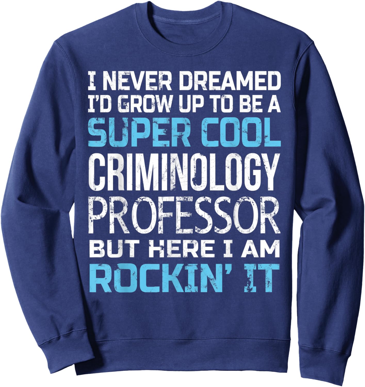 Criminology Professor Funny Gift Sweatshirt - Sweatshirt | Navy