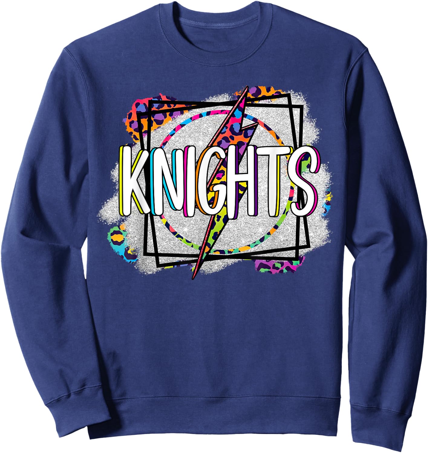 Knights School Sports Fan Team Spirit Women Kids Sweatshirt - Sweatshirt | Navy