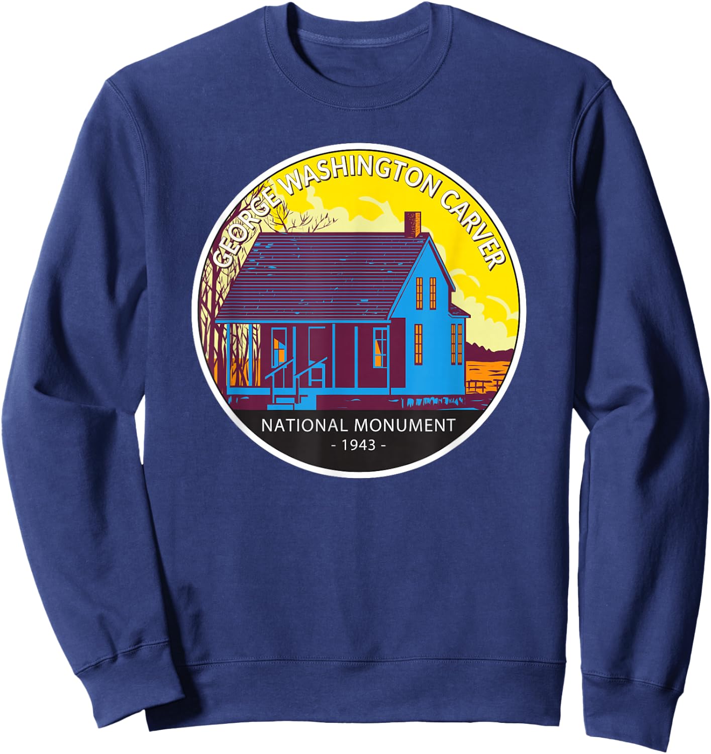 George Washington Carver National Monument Vintage Sweatshirt - Sweatshirt | Navy