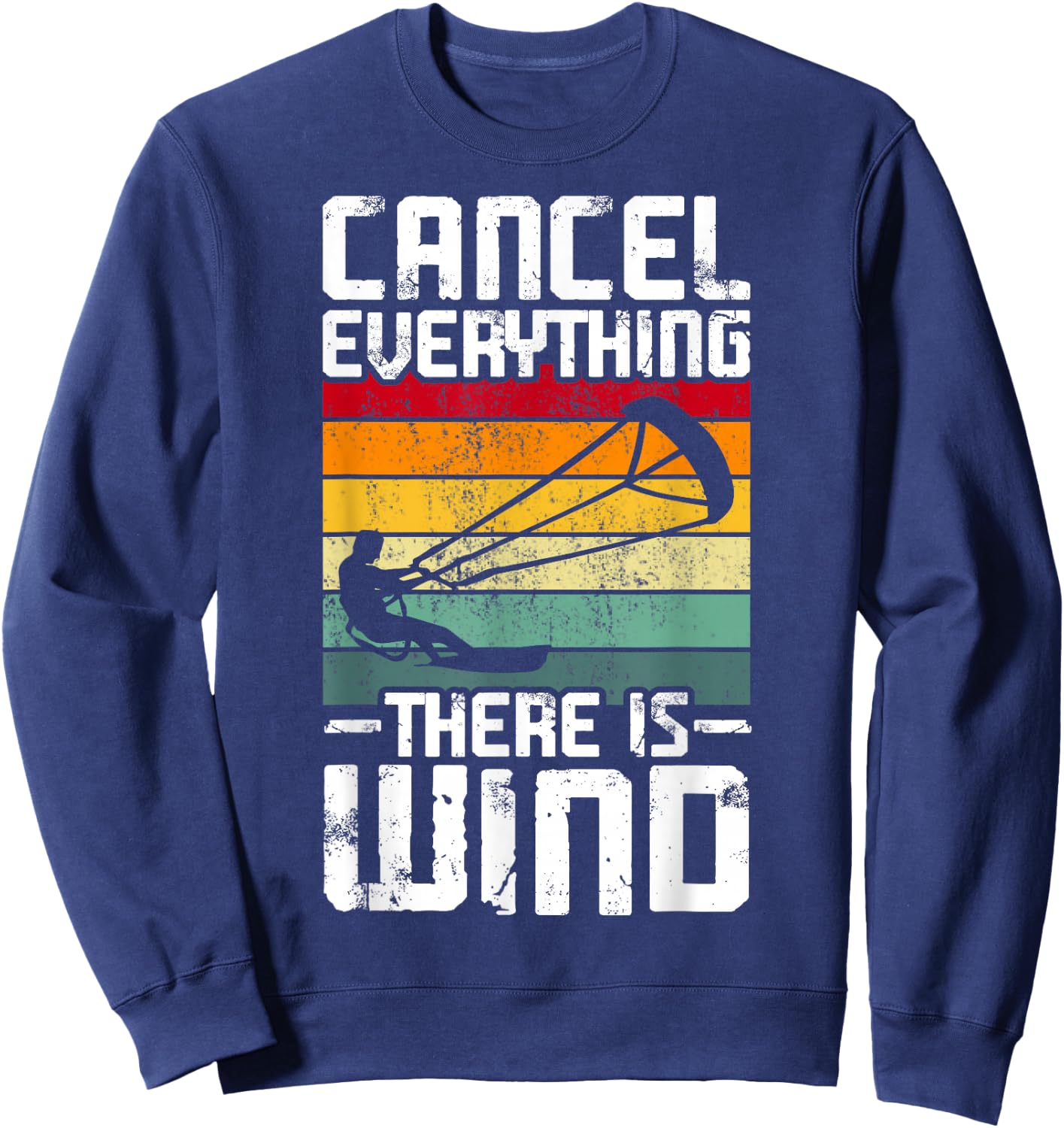 Cancel everything, there is wind. Sweatshirt - Sweatshirt | Navy