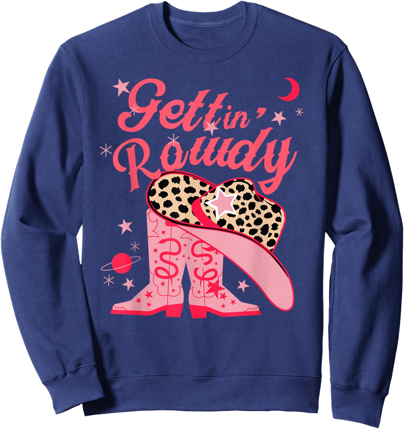 Getting Rowdy Getting Hitched Nashville Bachelorette Party Sweatshirt - Sweatshirt | Navy