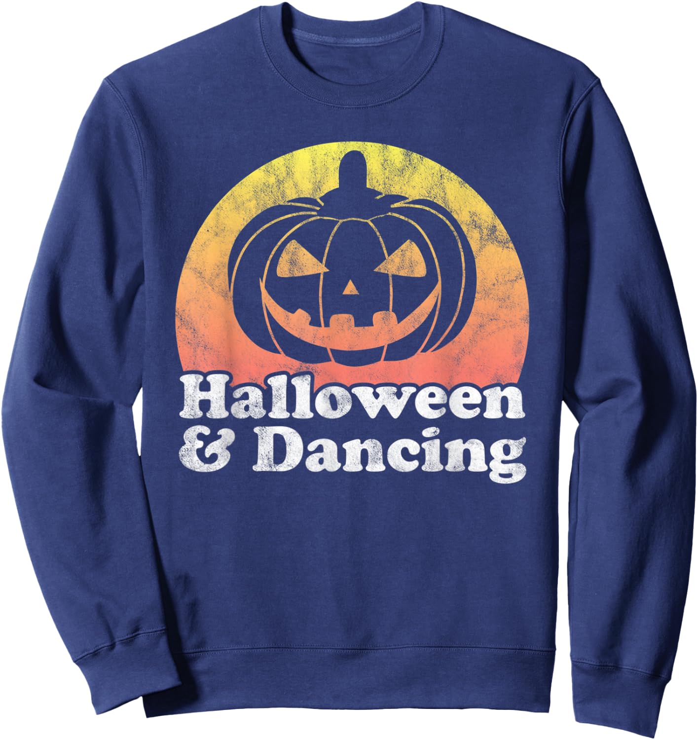 Halloween and Dancing Dance Pumpkin Sweatshirt - Sweatshirt | Navy