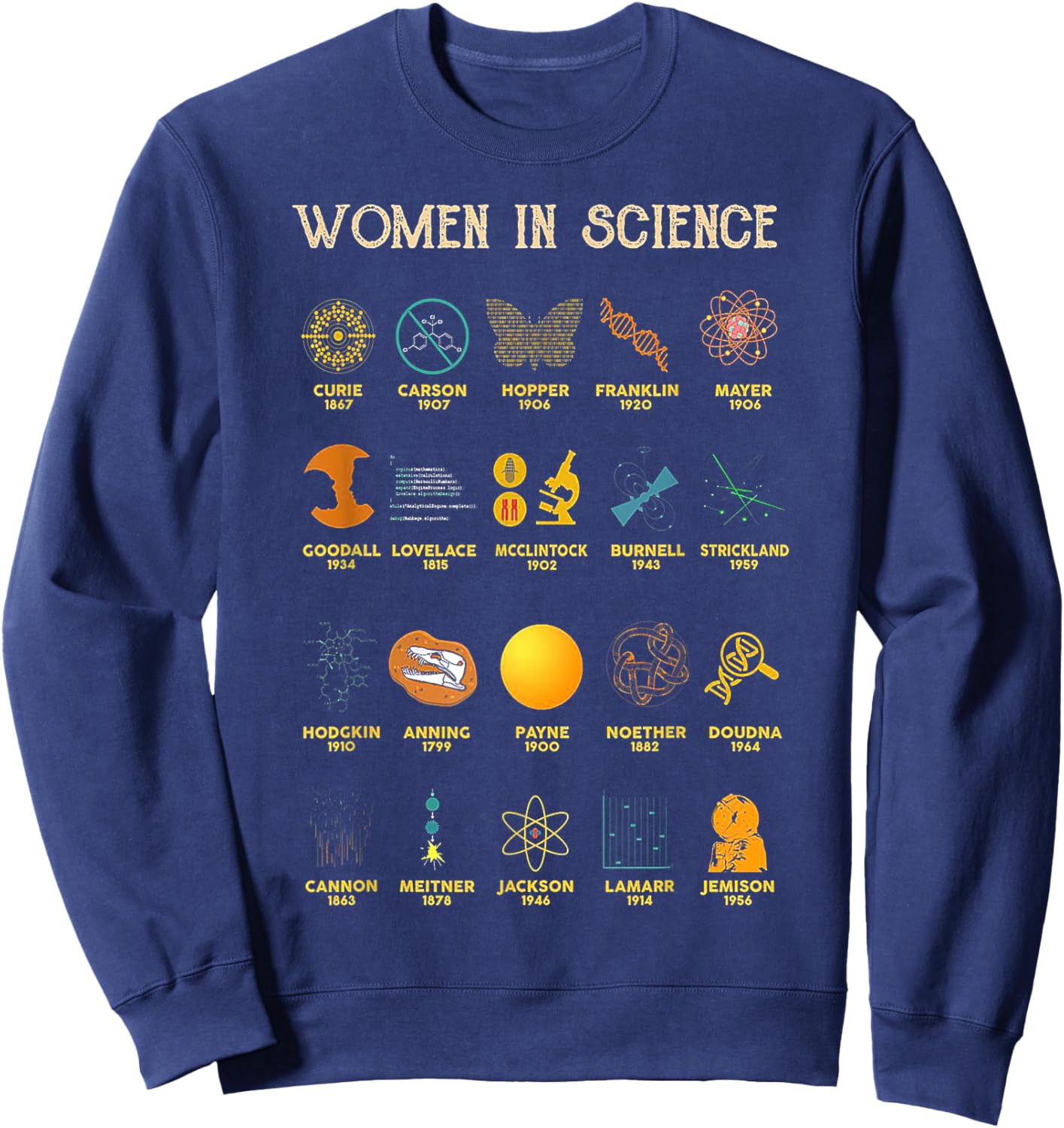Women In Science Sweatshirt - Sweatshirt | Navy