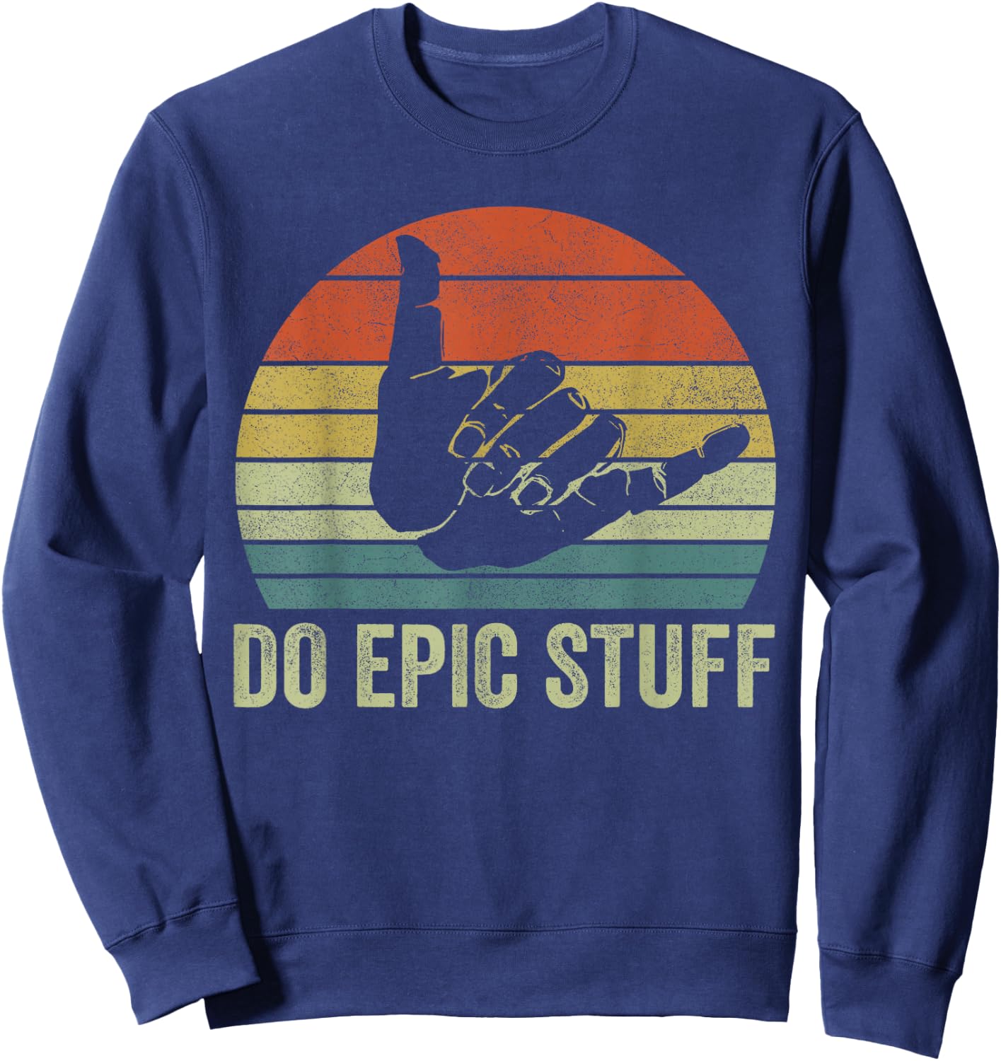 Beach Surf Do Epic Stuff Shirts, Windsurfing Surfer Men Boys Sweatshirt - Sweatshirt | Navy
