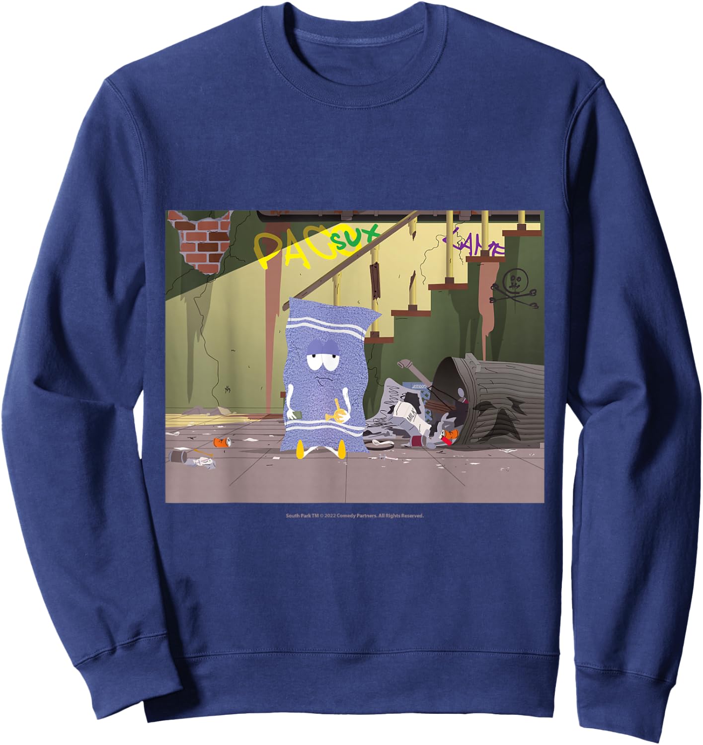 South Park Paco Sux with Towelie Sweatshirt - Sweatshirt | Navy