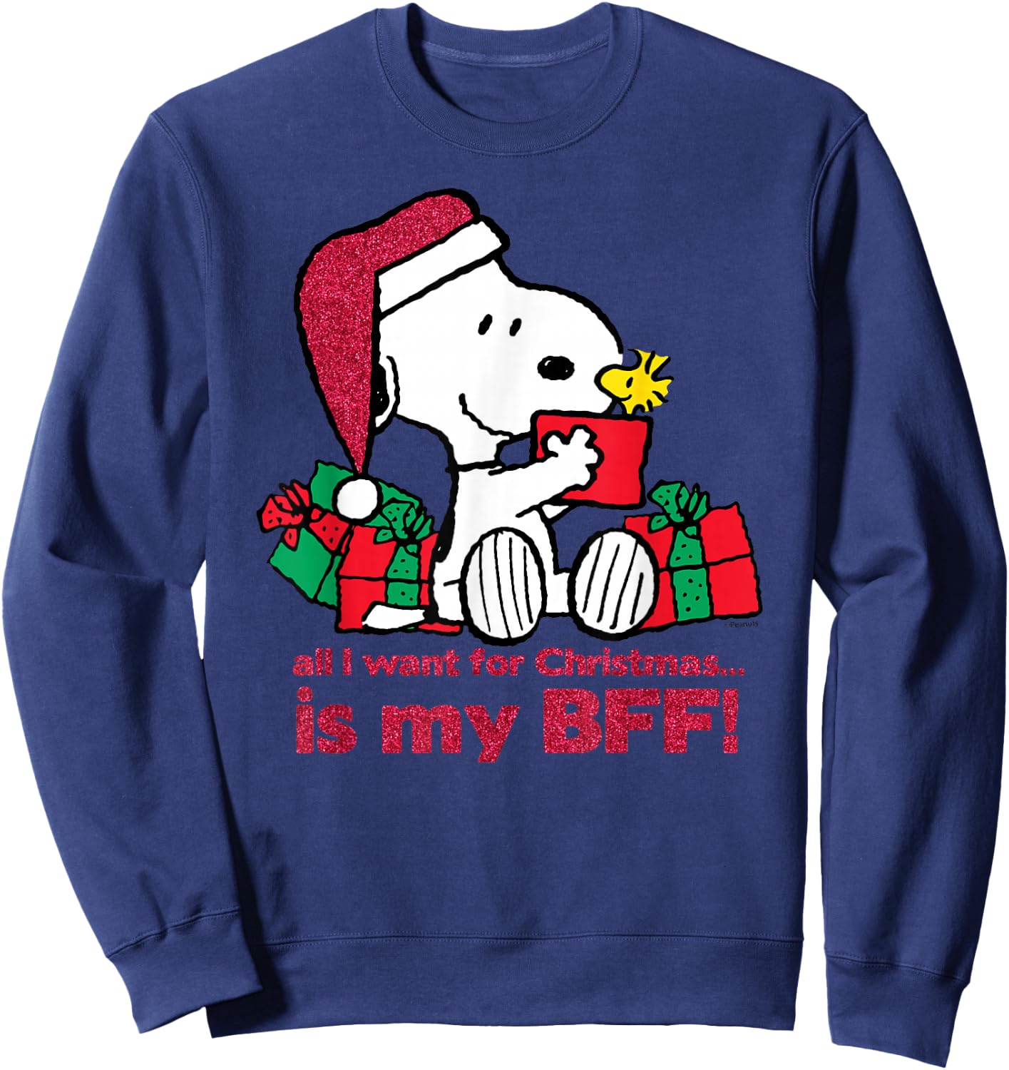 Peanuts Snoopy Gifts BFF Christmas Sweatshirt - Sweatshirt | Navy