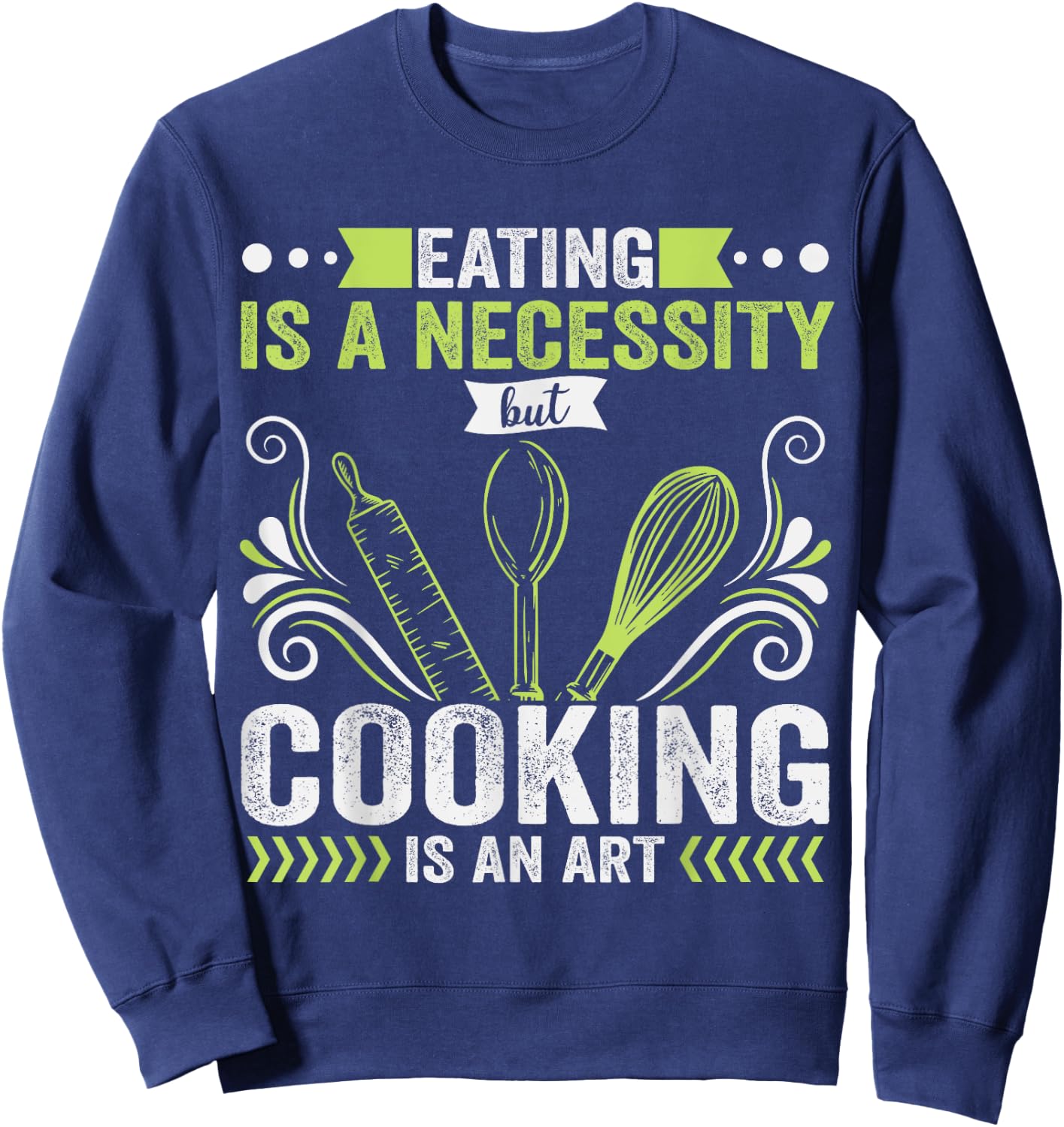 Gangster Chef Culinary Badass Mamas Cooking Is Necessity Art Sweatshirt - Sweatshirt | Navy