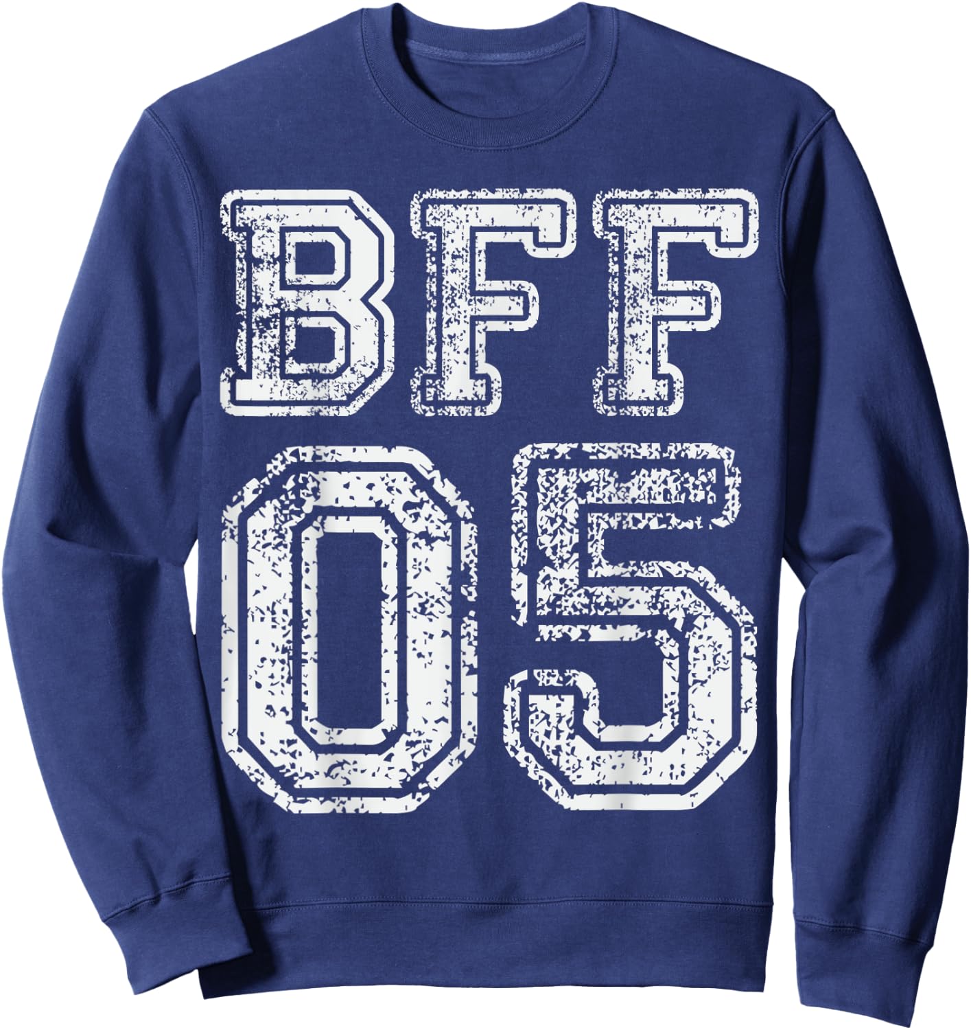 BFF 05 Best Friends Matching National Friendship Day Sweatshirt - Sweatshirt | Navy