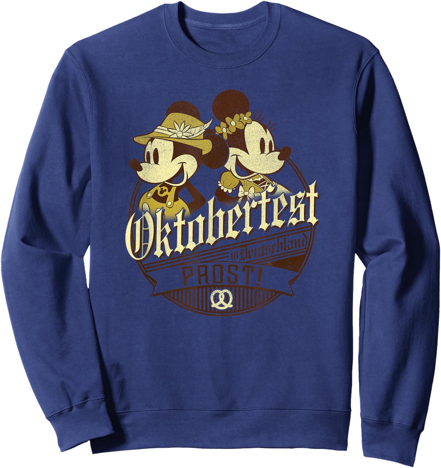 Disney Mickey & Friends Oktoberfest Mickey & Minnie Sweatshirt - Sweatshirt | Navy