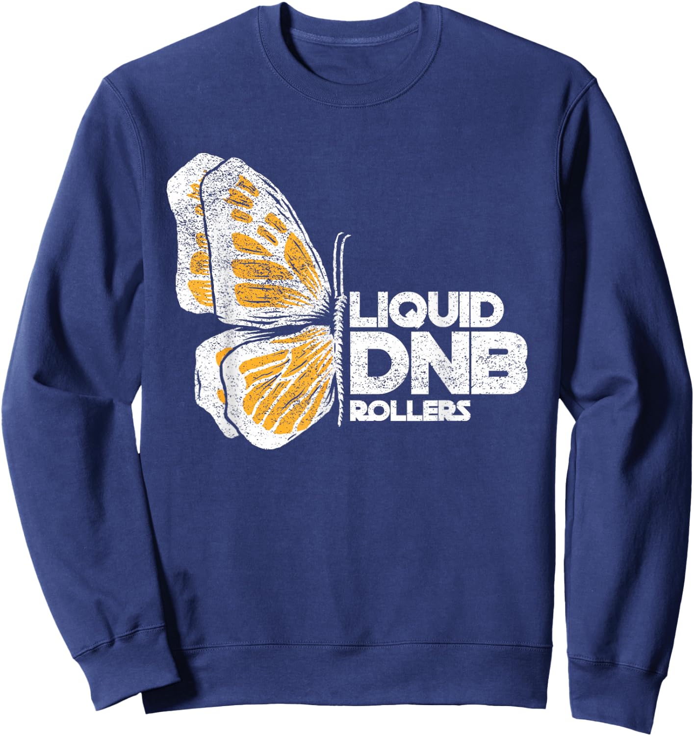 Liquid DnB Junglist Drum And Bass Sweatshirt - Sweatshirt | Navy