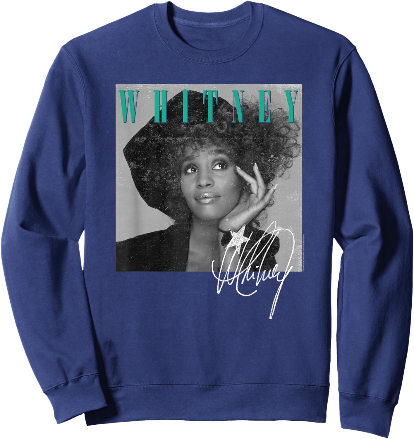 Whitney Houston Shooting Star Sweatshirt - Sweatshirt | Navy