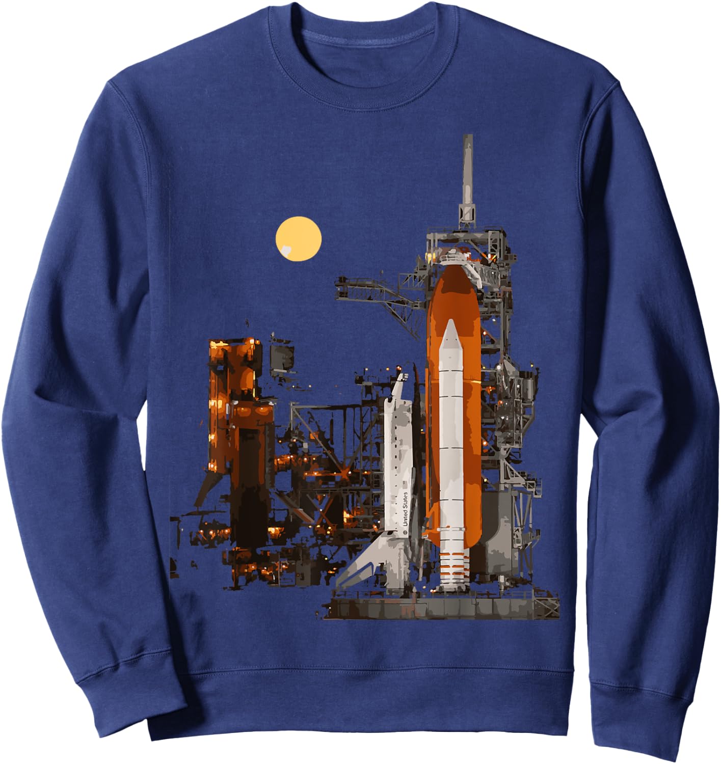 Space shuttle Kennedy Space Center in Cape Canaveral Sweatshirt - Sweatshirt | Navy
