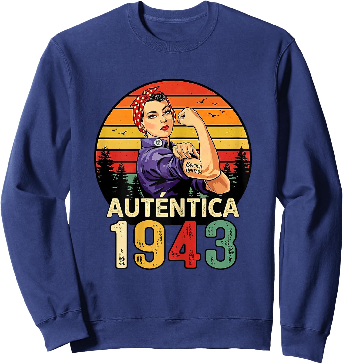 Authentic 1943 Birthday Limited Edition Spanish Sweatshirt - Sweatshirt | Navy