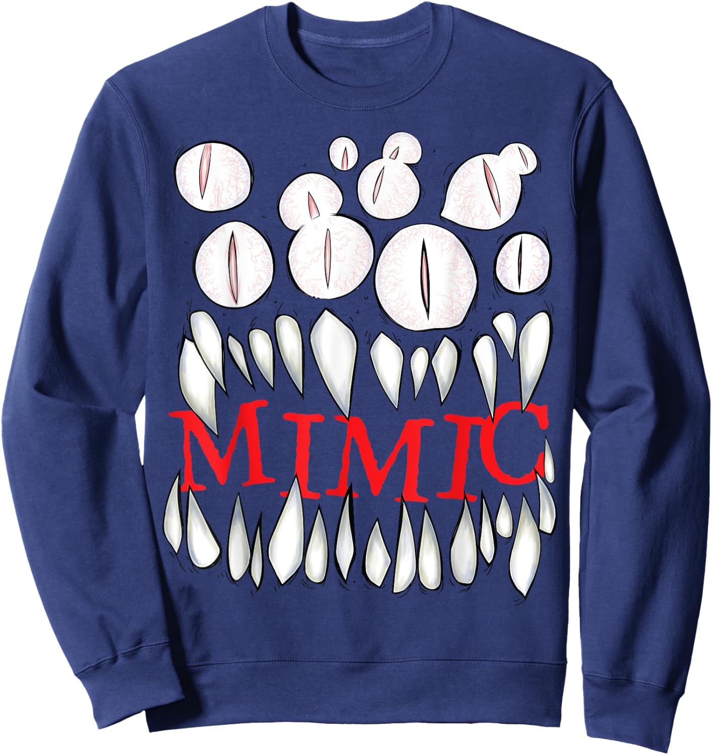 Mimic Tabletop Roleplaying Game Monster RPG Not a Mimic Sweatshirt - Sweatshirt | Navy