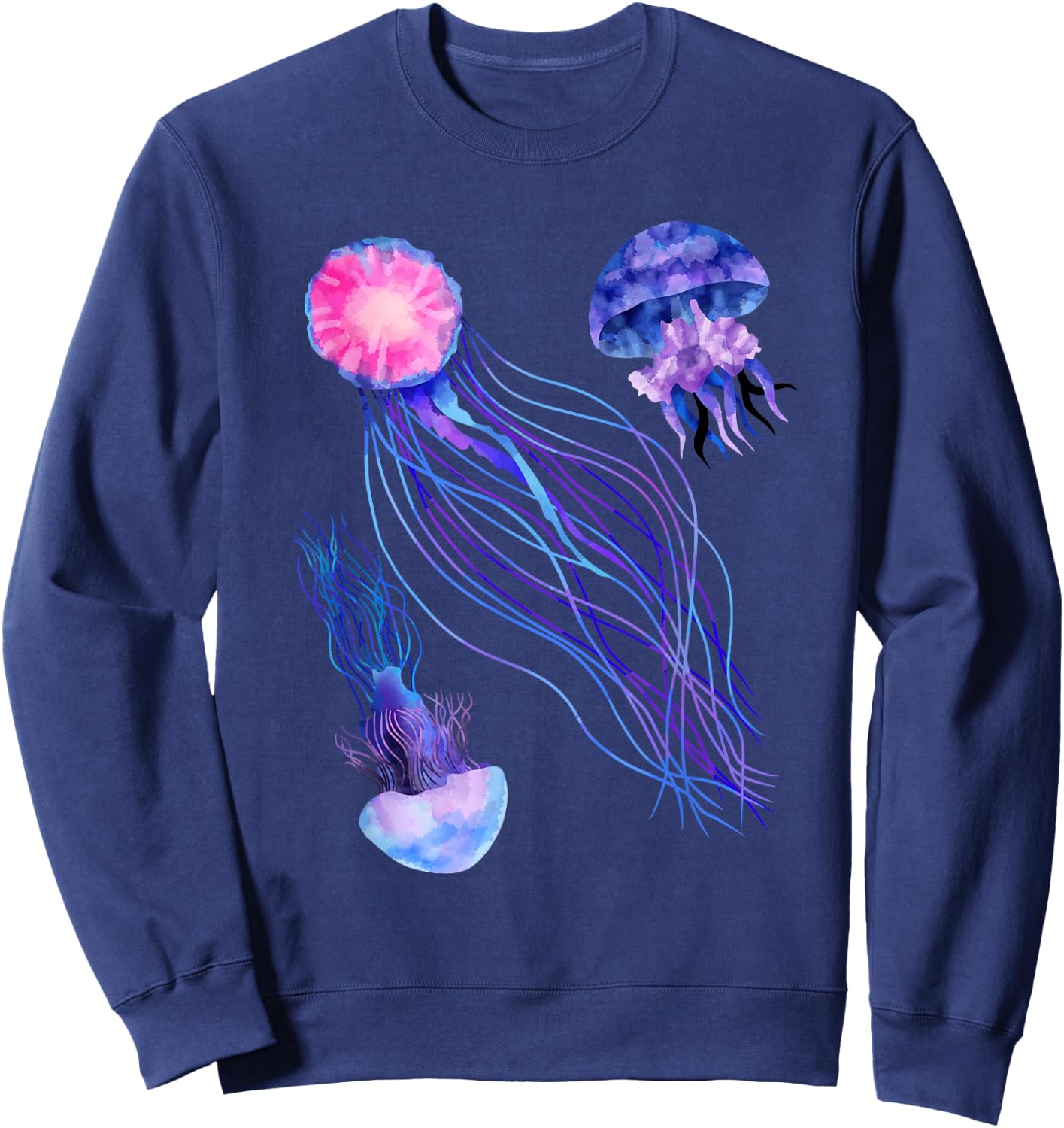 Retro Jellyfish Sweatshirt - Sweatshirt | Navy