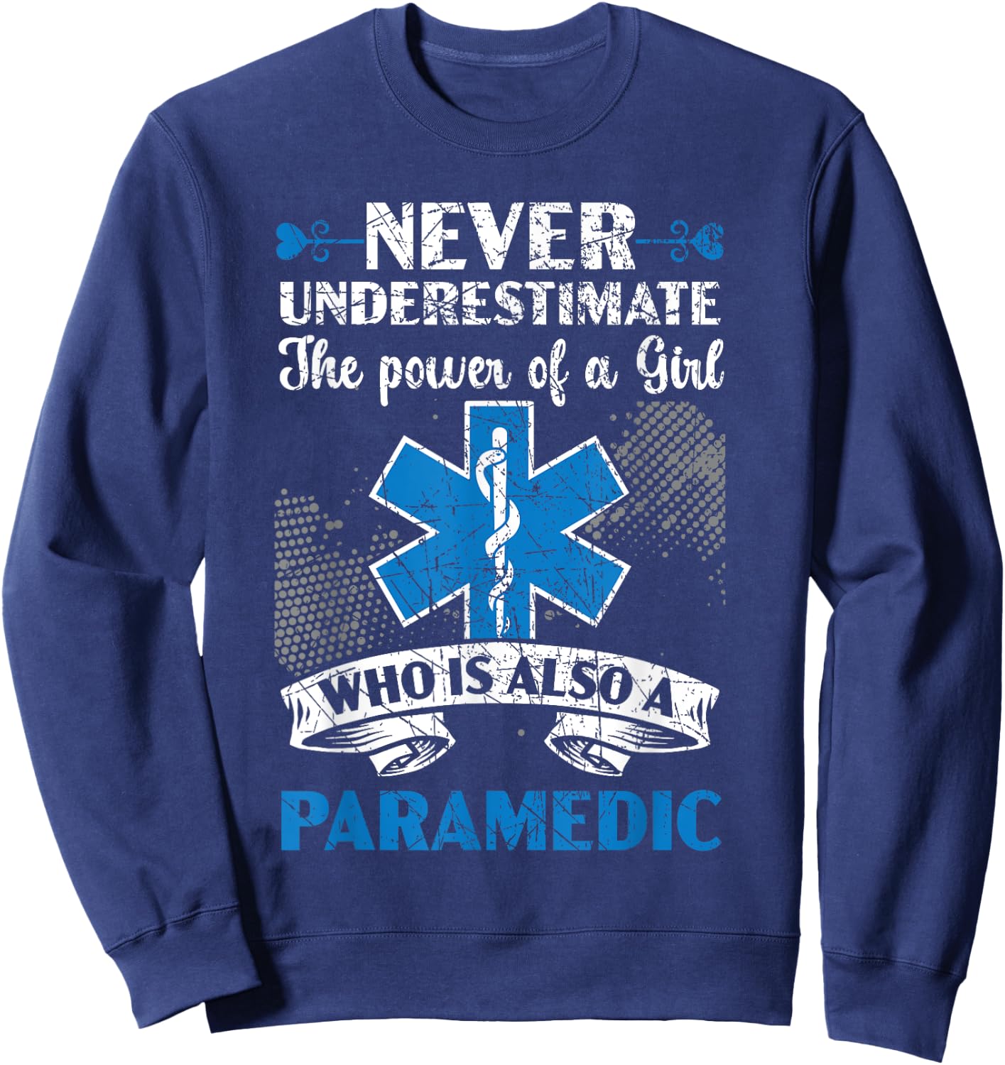 Paramedic Health Care Emergency EMT EMS Paramedic Sweatshirt - Sweatshirt | Navy