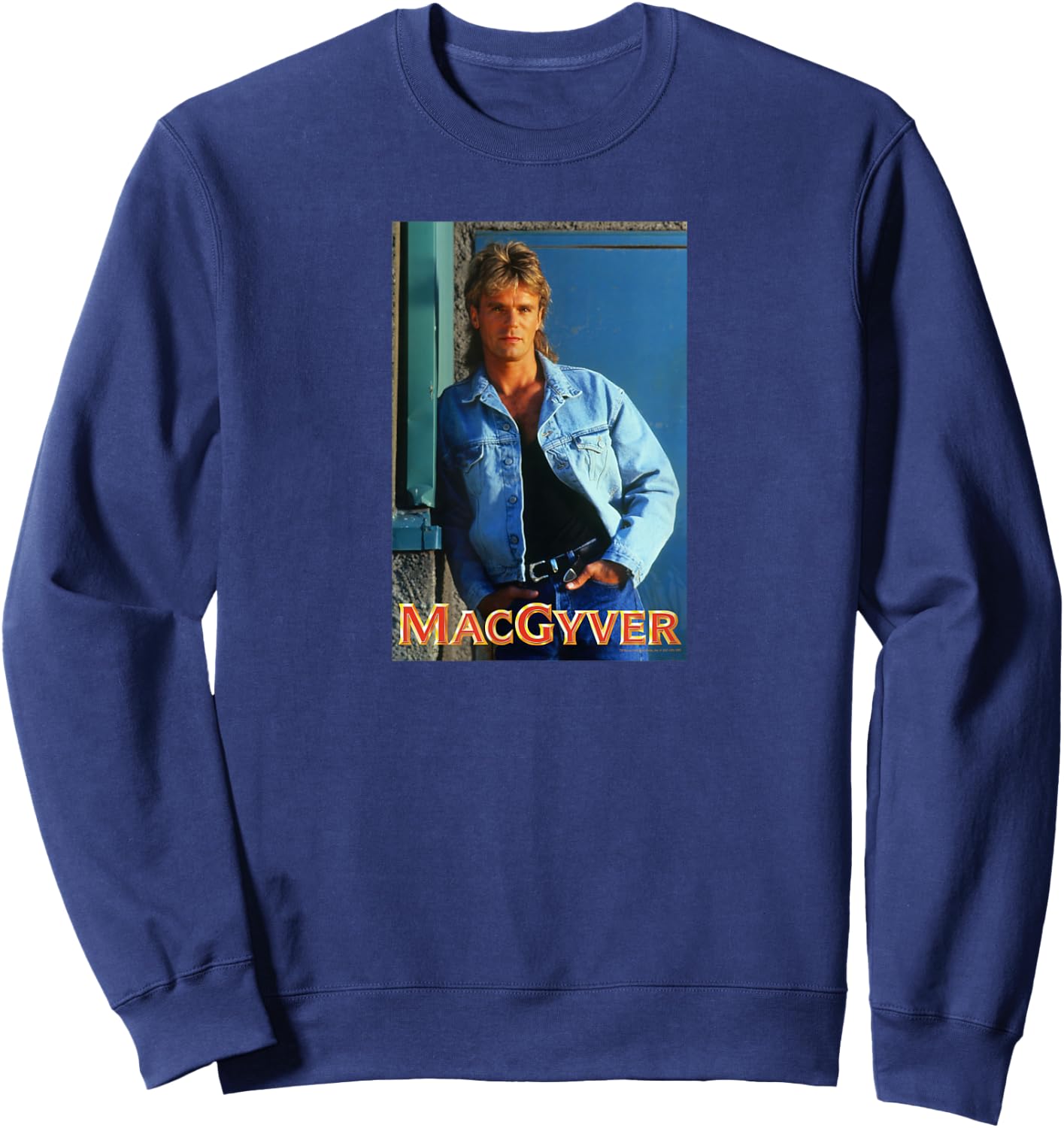 MacGyver Original Series Heart Throb Sweatshirt - Sweatshirt | Navy
