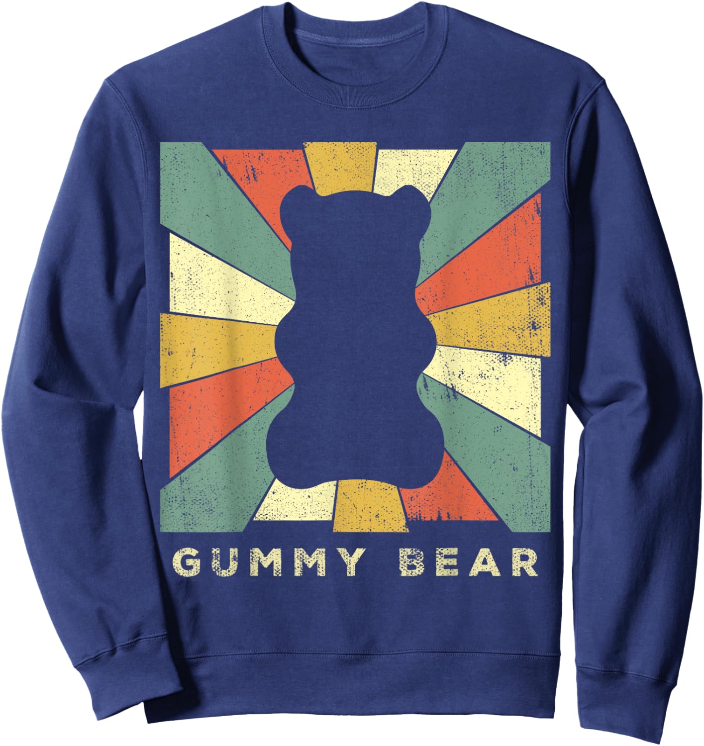 Vintage Gummy Bear Retro Gift Sweatshirt - Sweatshirt | Navy