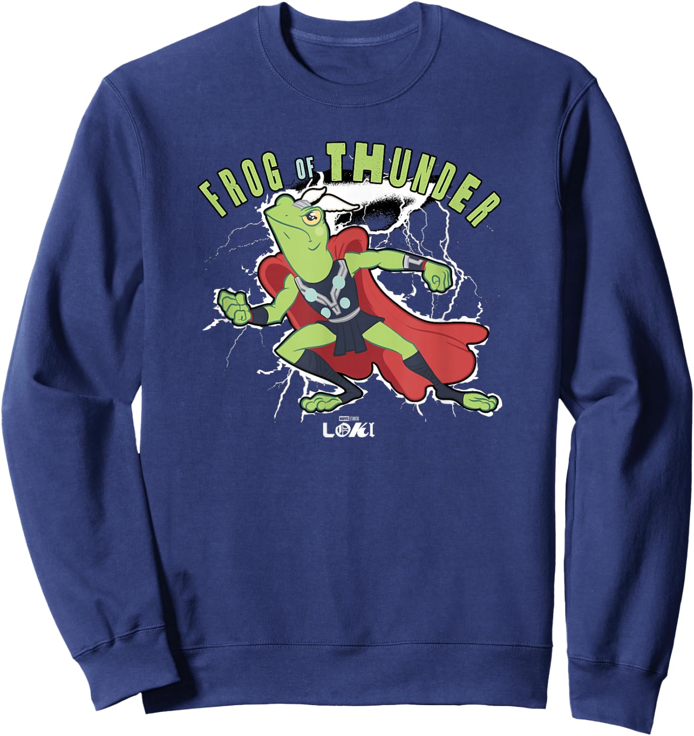 Marvel Loki Thor Variant Frog Of Thunder Sweatshirt - Sweatshirt | Navy