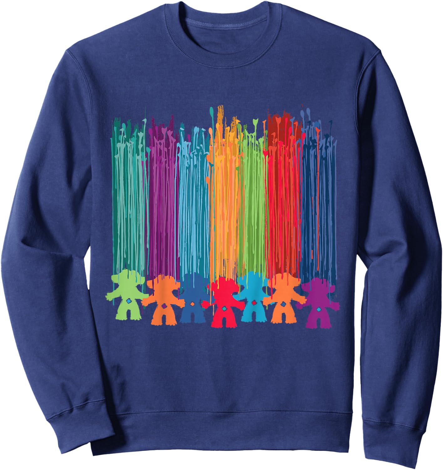 Classic Trolls: Trolls Hair Paint Streak Sweatshirt - Sweatshirt | Navy