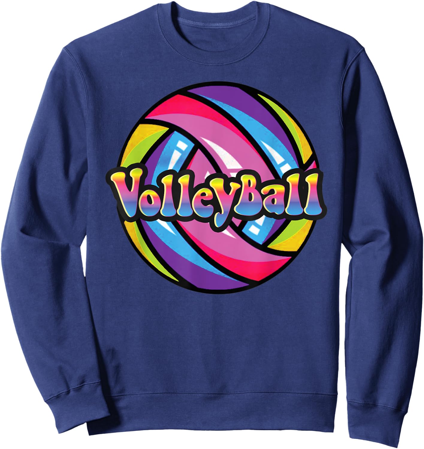 Volleyball Shirts for College Women & Teen Girls Sweatshirt - Sweatshirt | Navy