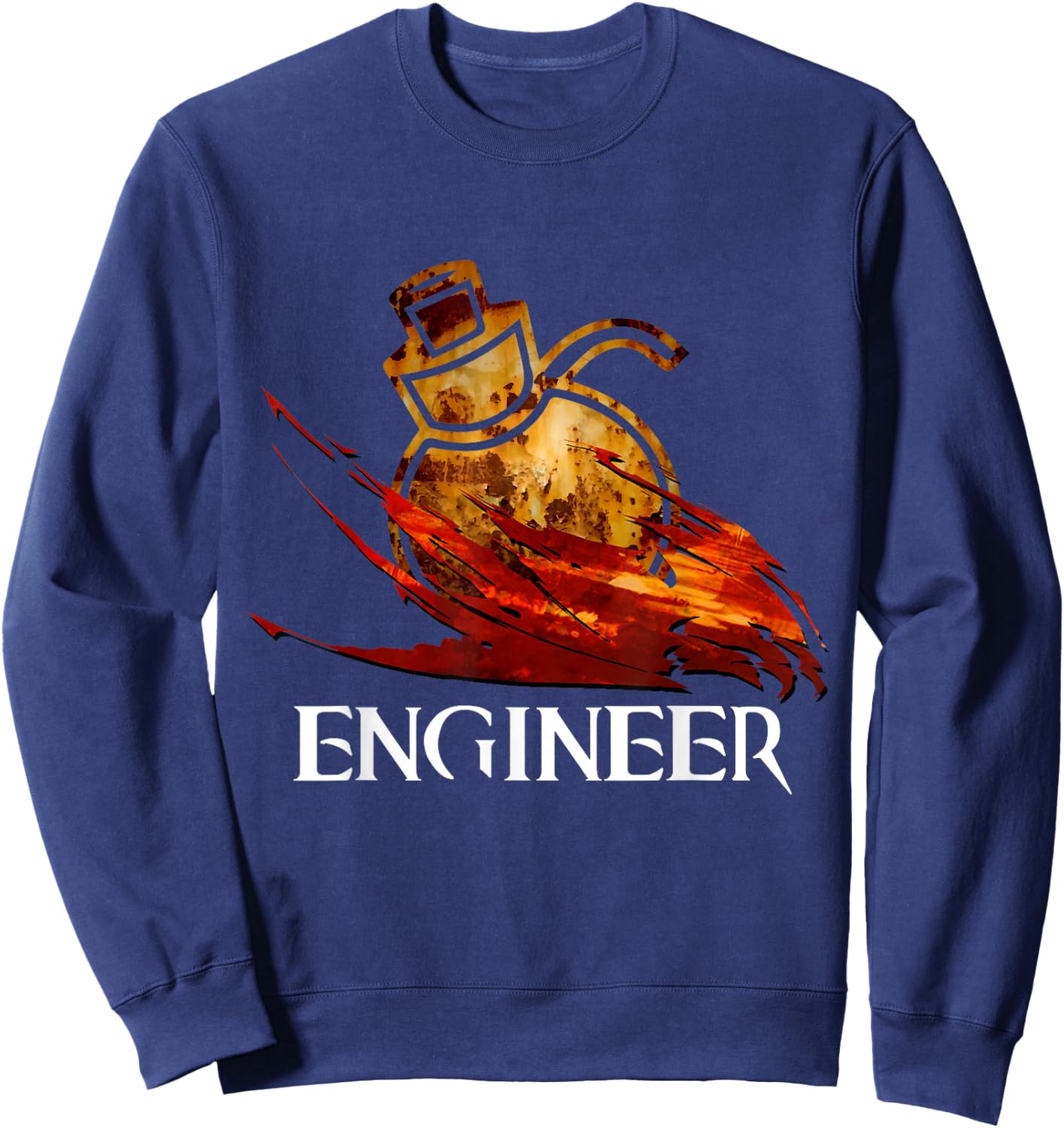 Engineer profession Fantasy medieval MMORPG gamer Sweatshirt - Sweatshirt | Navy