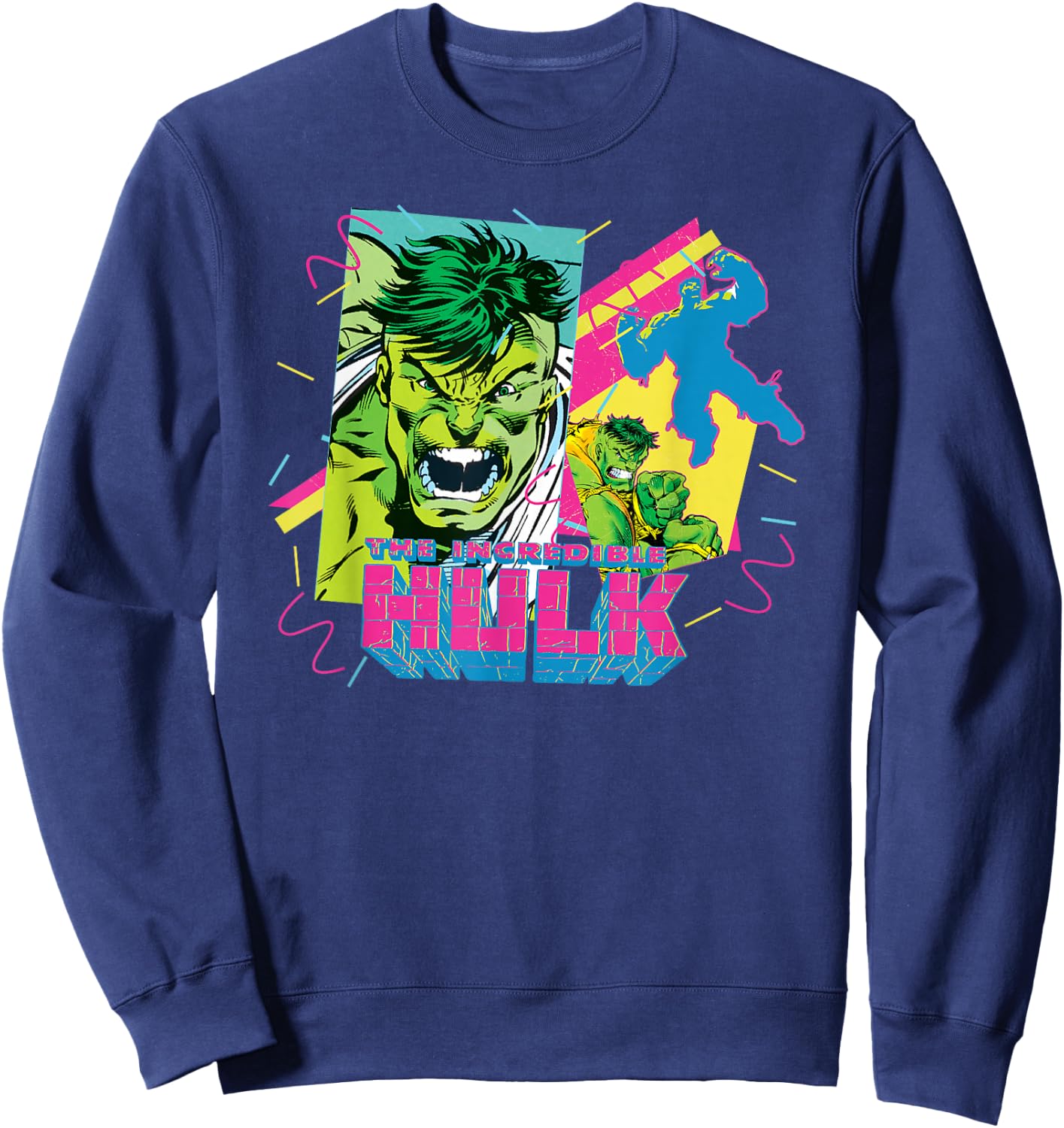 Marvel The Incredible Hulk Retro 90s Sweatshirt - Sweatshirt | Navy