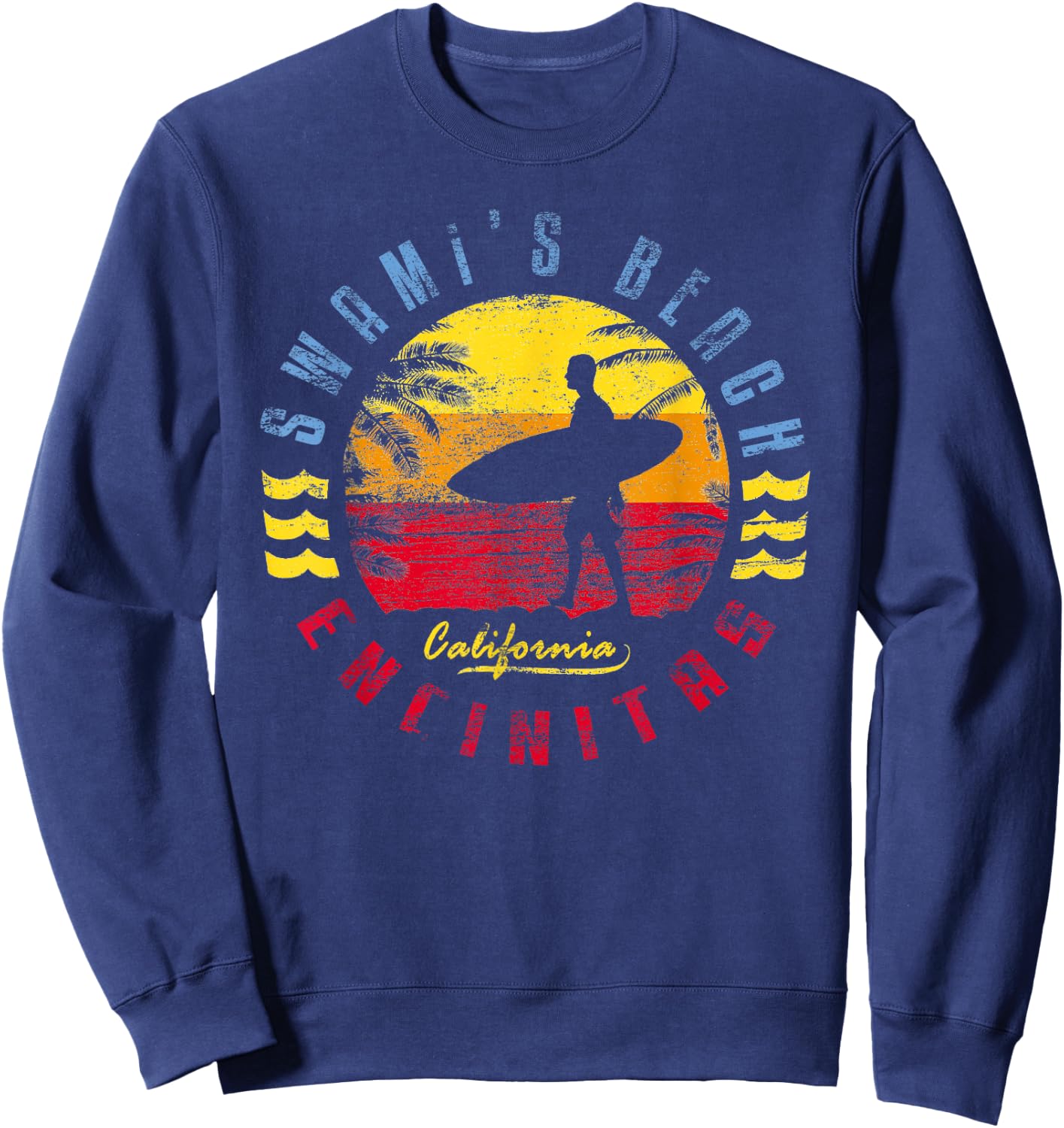Swami's Beach | Surfing Sweatshirt - Sweatshirt | Navy