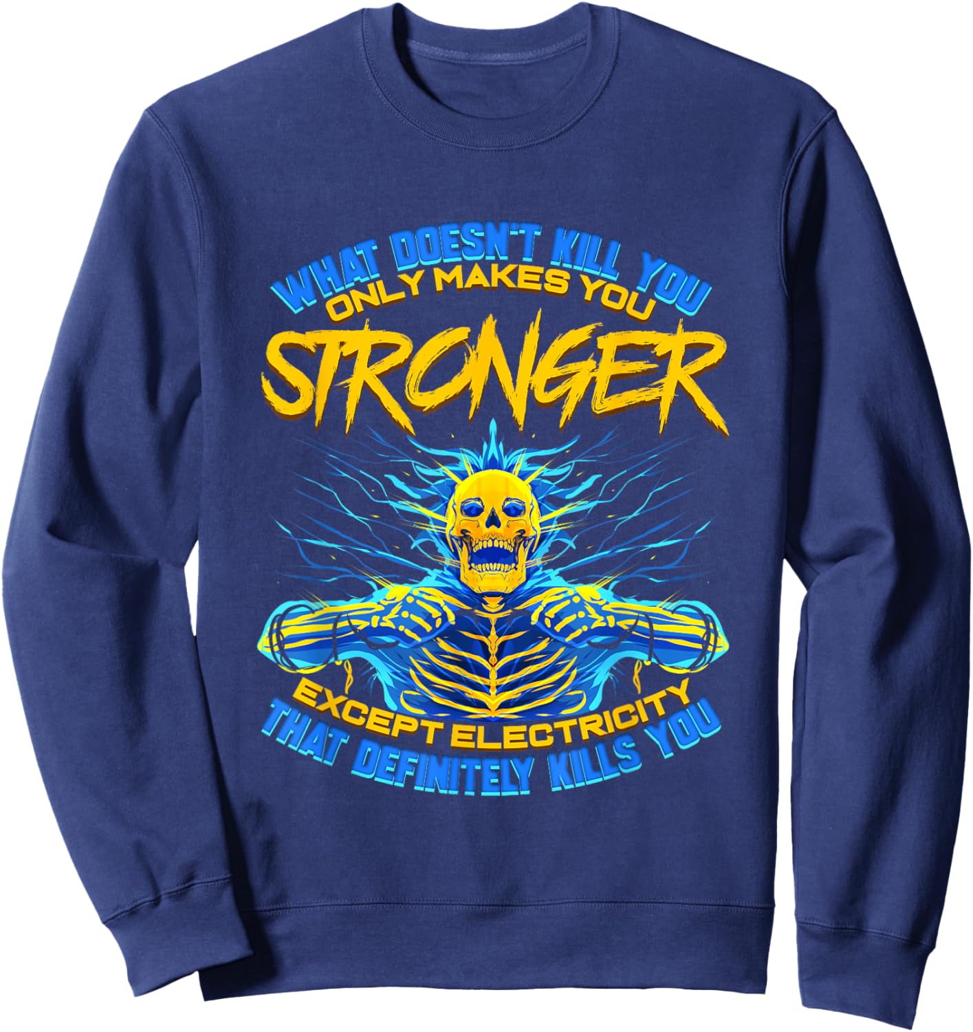 Electricians Gift electronics, craftsmen, technicians Sweatshirt - Sweatshirt | Navy