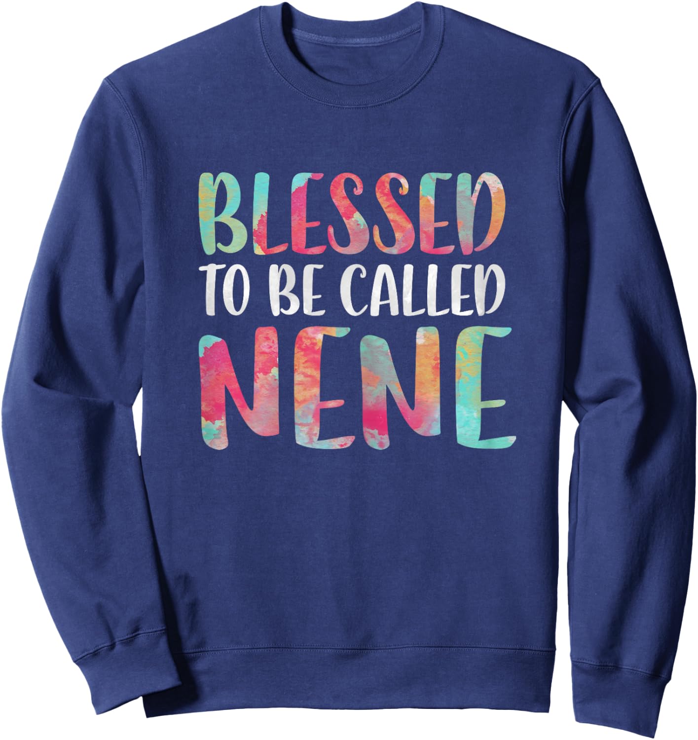 Blessed To Be Called Nene Shirt Women Mothers Day Sweatshirt - Sweatshirt | Navy