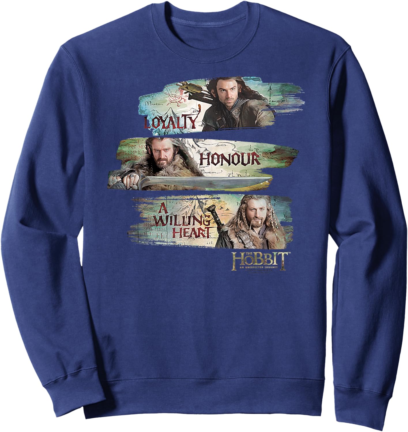 Hobbit Loyalty and Honour Sweatshirt - Sweatshirt | Navy
