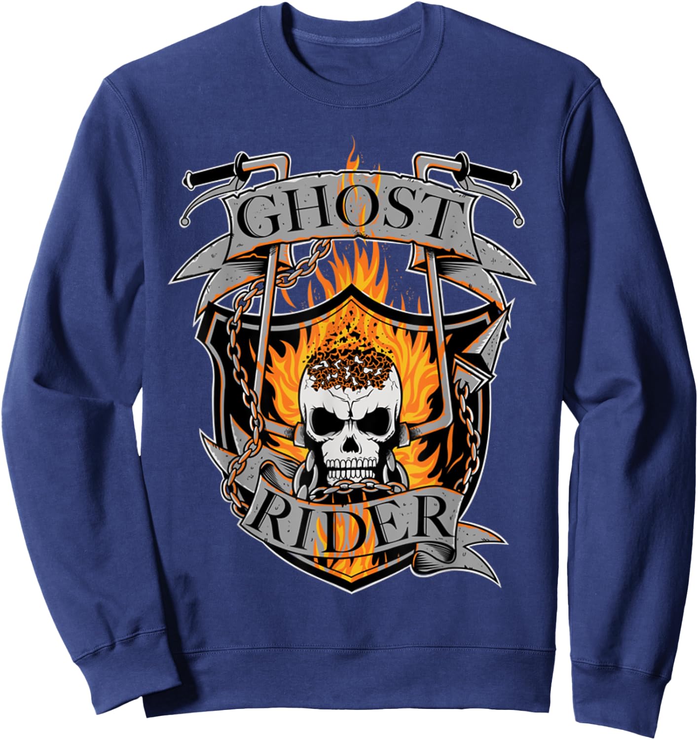 Ghost Rider - Wild Biker Sweatshirt - Sweatshirt | Navy