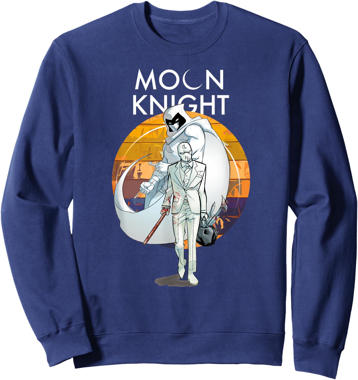 Marvel Moon Knight Marc Spector Comic Book Sweatshirt - Sweatshirt | Navy