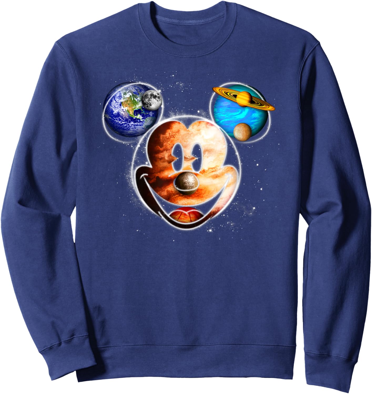 Mickey Mouse - Space Silhouette Head Sweatshirt - Sweatshirt | Navy