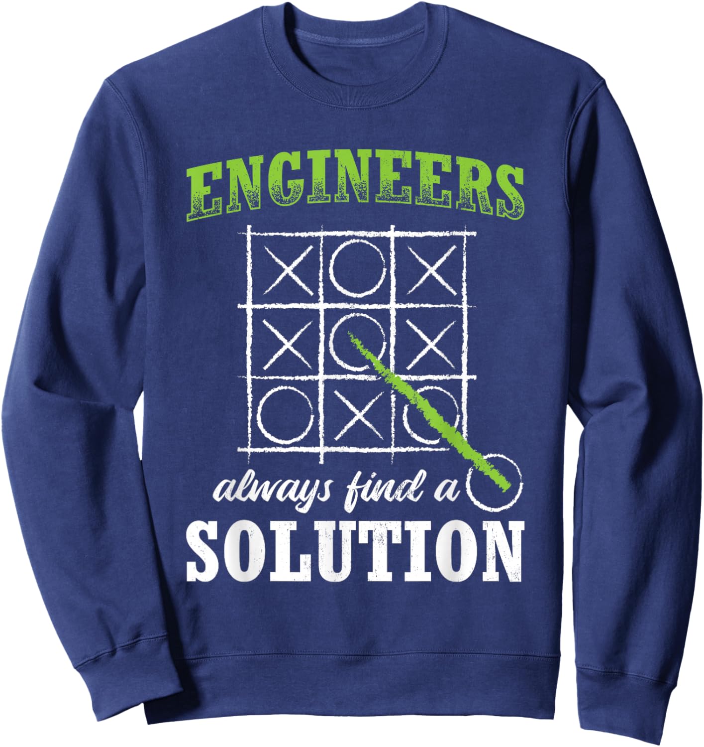 Engineering Student Engineer Engineers Always Find A Solution Engineering Engineer ,Black,Small Sweatshirt - Sweatshirt | Navy