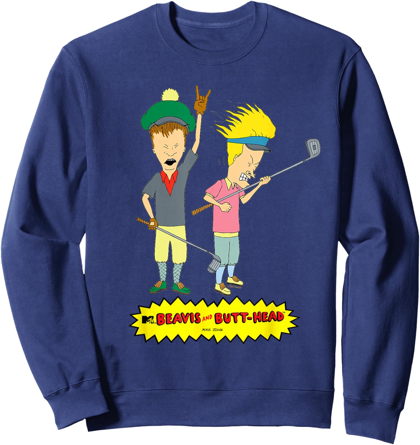 Beavis and Butt-Head Golf Pros Sweatshirt - Sweatshirt | Navy