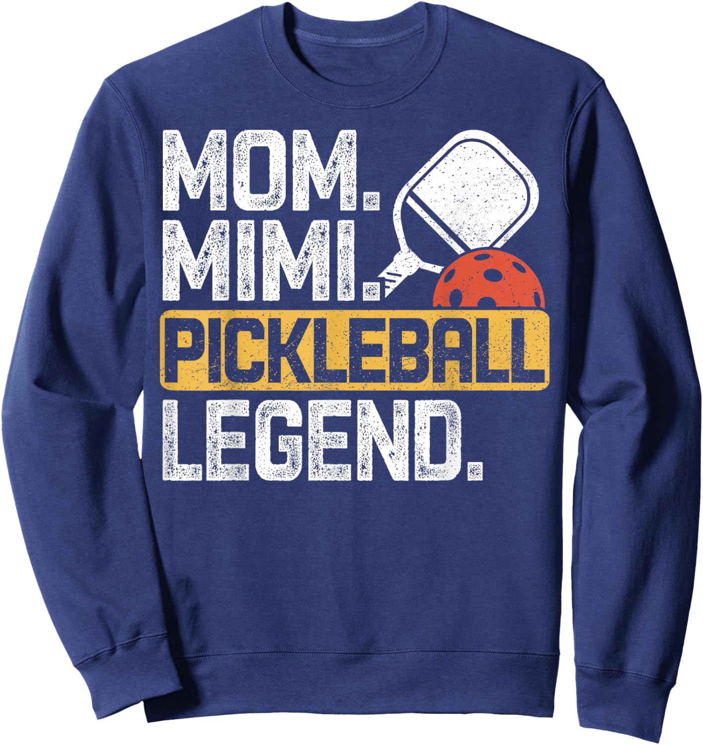 Mom Mimi Pickleball Legend Vintage Sweatshirt - Sweatshirt | Navy