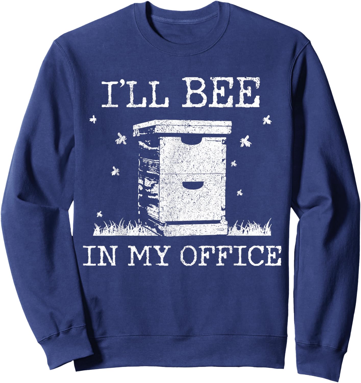 Beekeeper I Am Im Büro Bees Funny Gift Sweatshirt - Sweatshirt | Navy