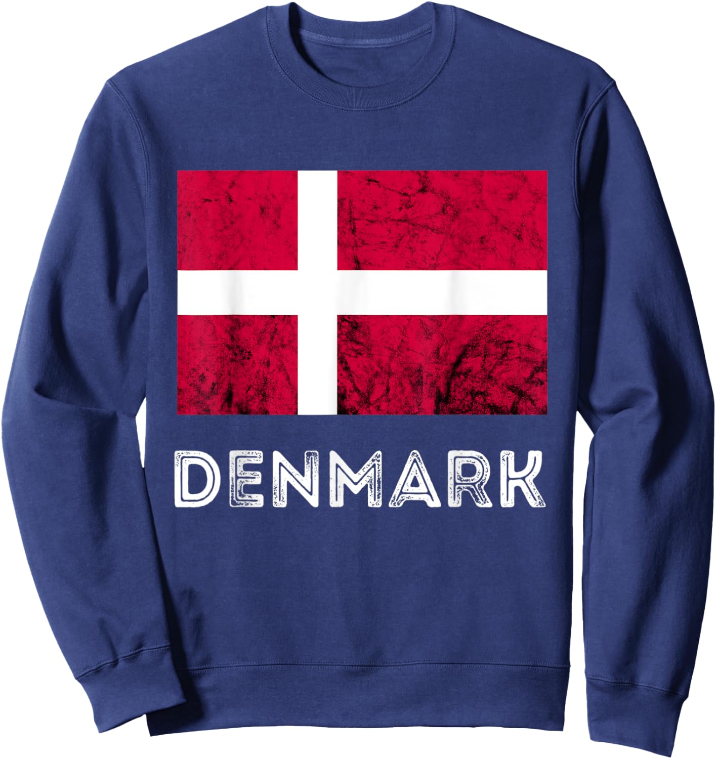 Denmark Dannebrog Danish Flag Dansk Roots Danish Pride Sweatshirt - Sweatshirt | Navy