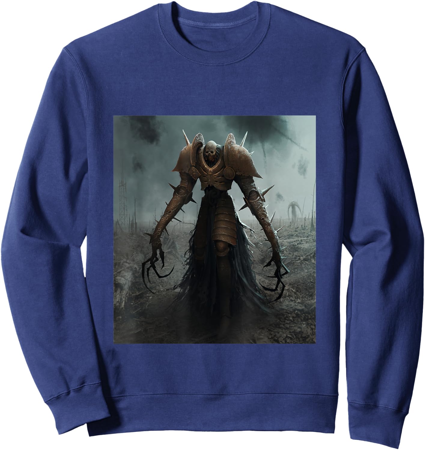 Death Lord Fallen Knight Fallout King Dark Fantasy Sweatshirt - Sweatshirt | Navy