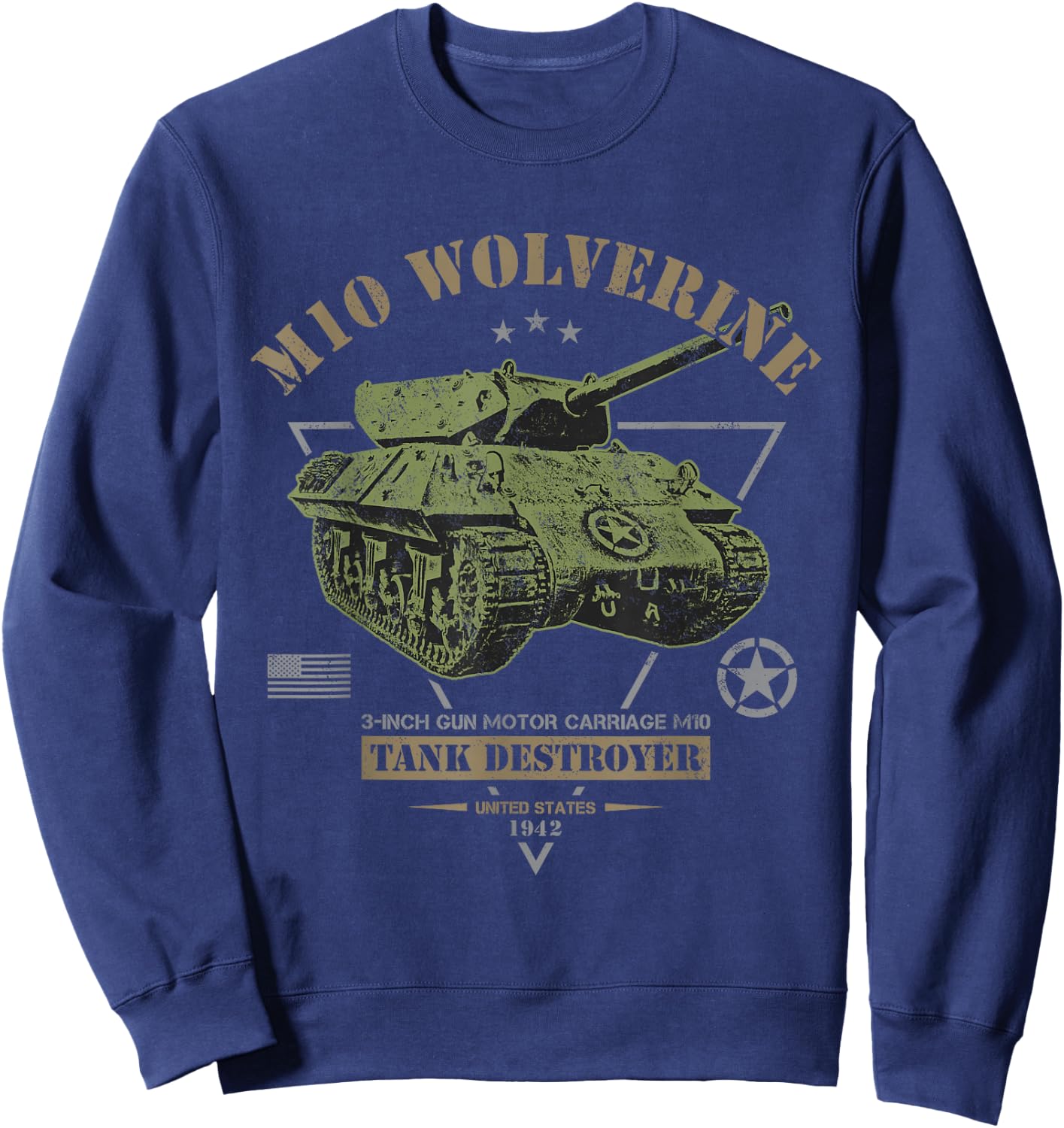 M10 "Wolverine" Tank Destroyer Sweatshirt - Sweatshirt | Navy
