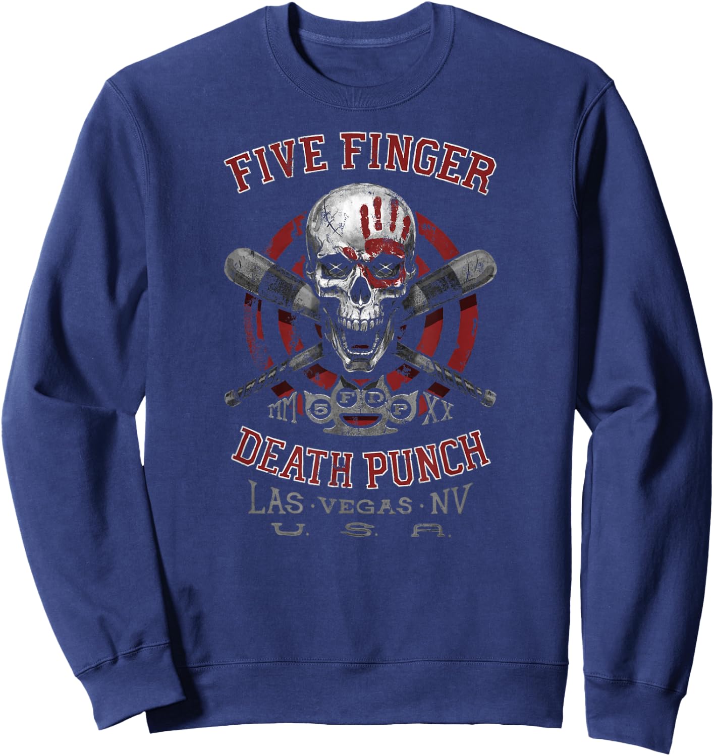 5FDP - Baseball Skull Sweatshirt - Sweatshirt | Navy