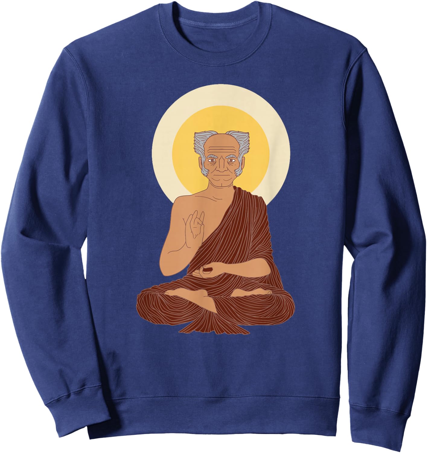 Arthur Schopenhauer Buddhism German Philosopher Sweatshirt - Sweatshirt | Navy